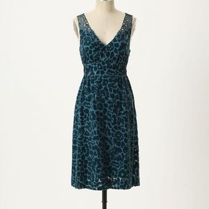 Moulinette Soeurs Matilija velvet fit/flare dress